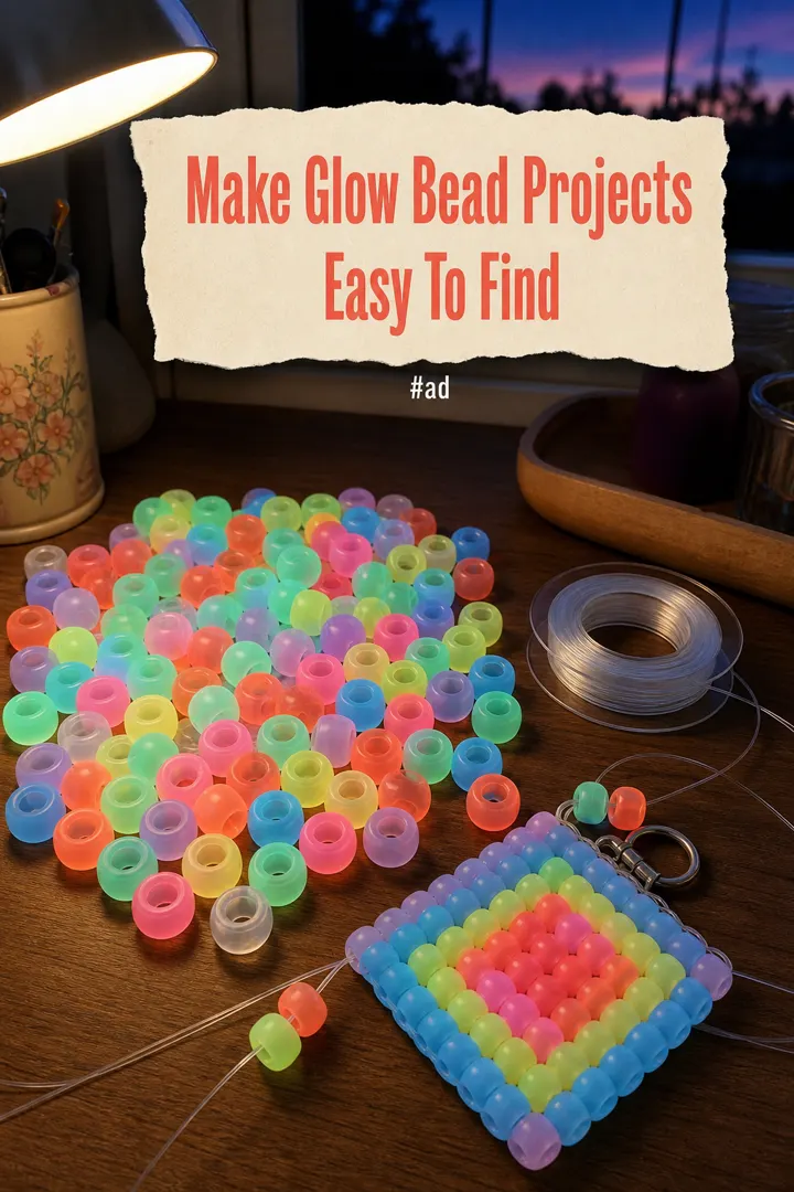 Glow-in-the-Dark Pony Beads for Easy Nighttime Crafts pin