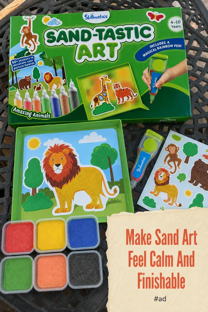 Animal Sand Art Kit for Calm Preschool Craft Time pin