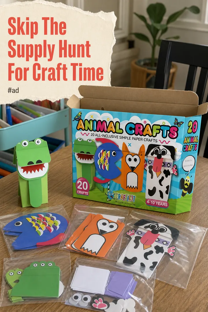 Animal Craft Box with 20 Ready-to-Make Projects pin