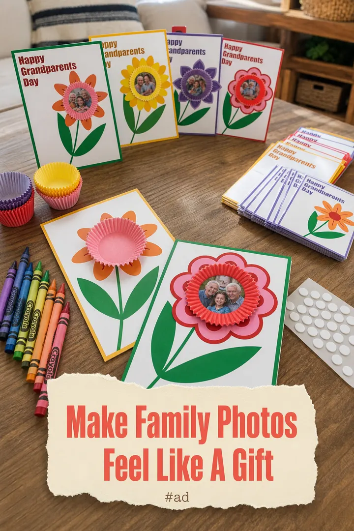 Grandparents Day Photo Frame Craft Kit for Family Keepsakes pin