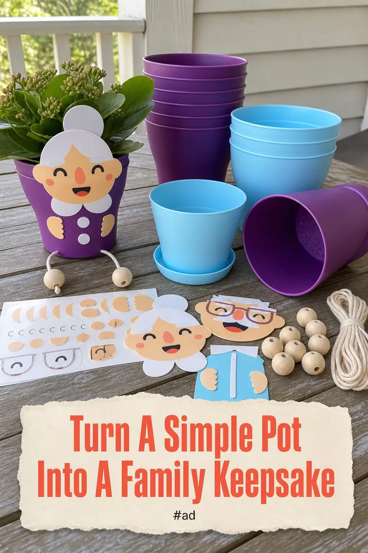 Papa and Nana Pot Craft Kit for Handmade Gifts pin