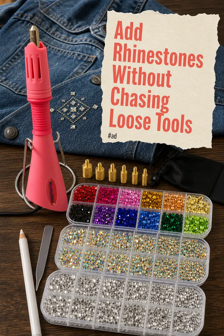 Hotfix Rhinestone Applicator Kit for Fabric Crafts pin